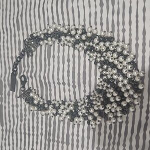 MaxMara Black and White Pearl Necklace